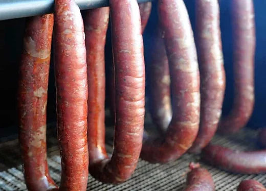 Smoked homemade Beef Links.